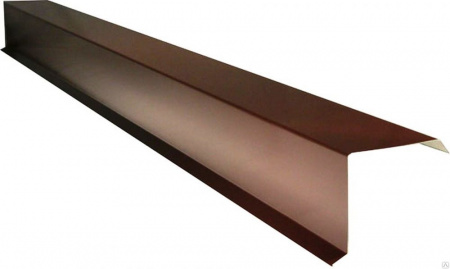 Планка торцевая 951202000 кор-шоколад (ПЭ-01-8017-0,45) (под профнастил, металлочерепицу)_1