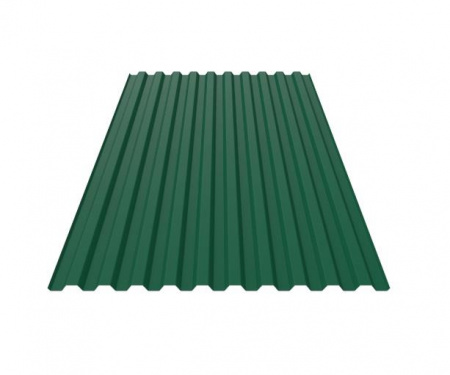 Профнастил С-21 RAL6005 Зеленый мох1,07 (1,0)х1м (0,45мм)